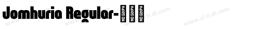 Jomhuria Regular字体转换